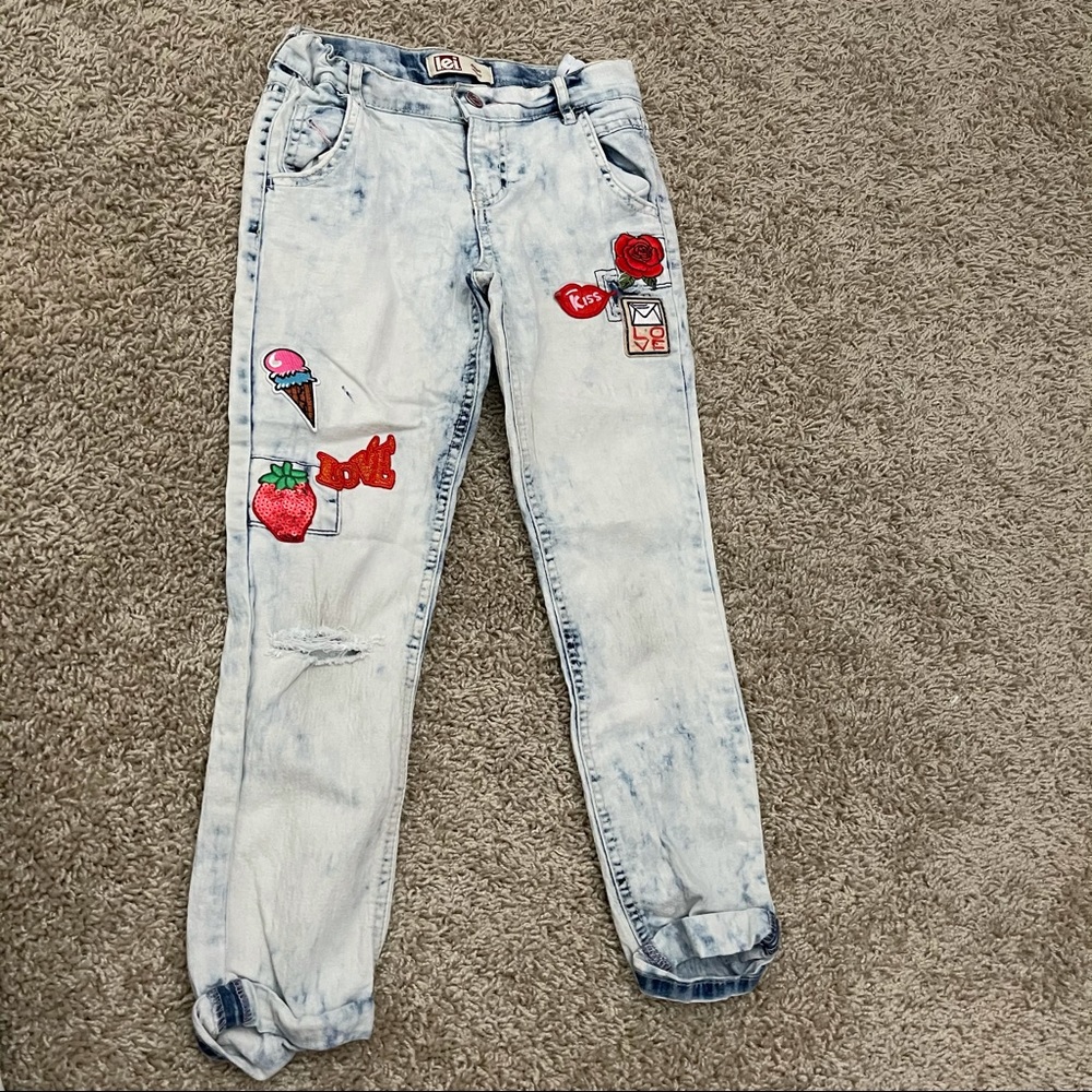 Distressed jeans